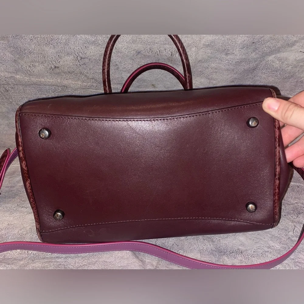 Coach Burgundy Crossbody Bag - Picture 5 of 11